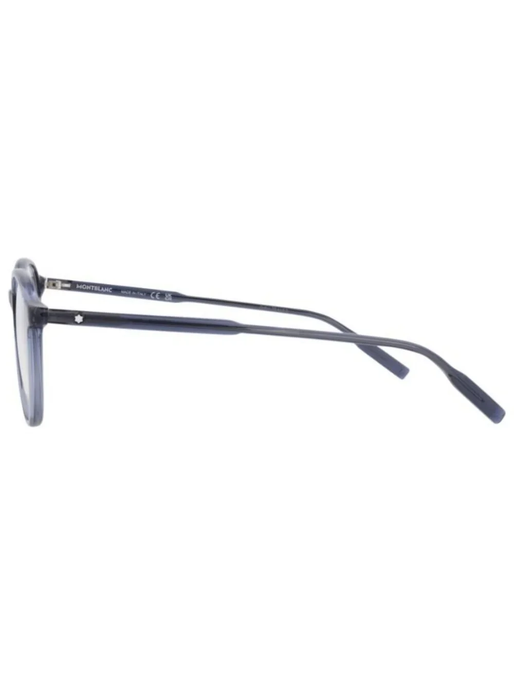 New Montblanc Mens Round/Oval Blue Blue Transparent Fashion Designer Eyeglasses